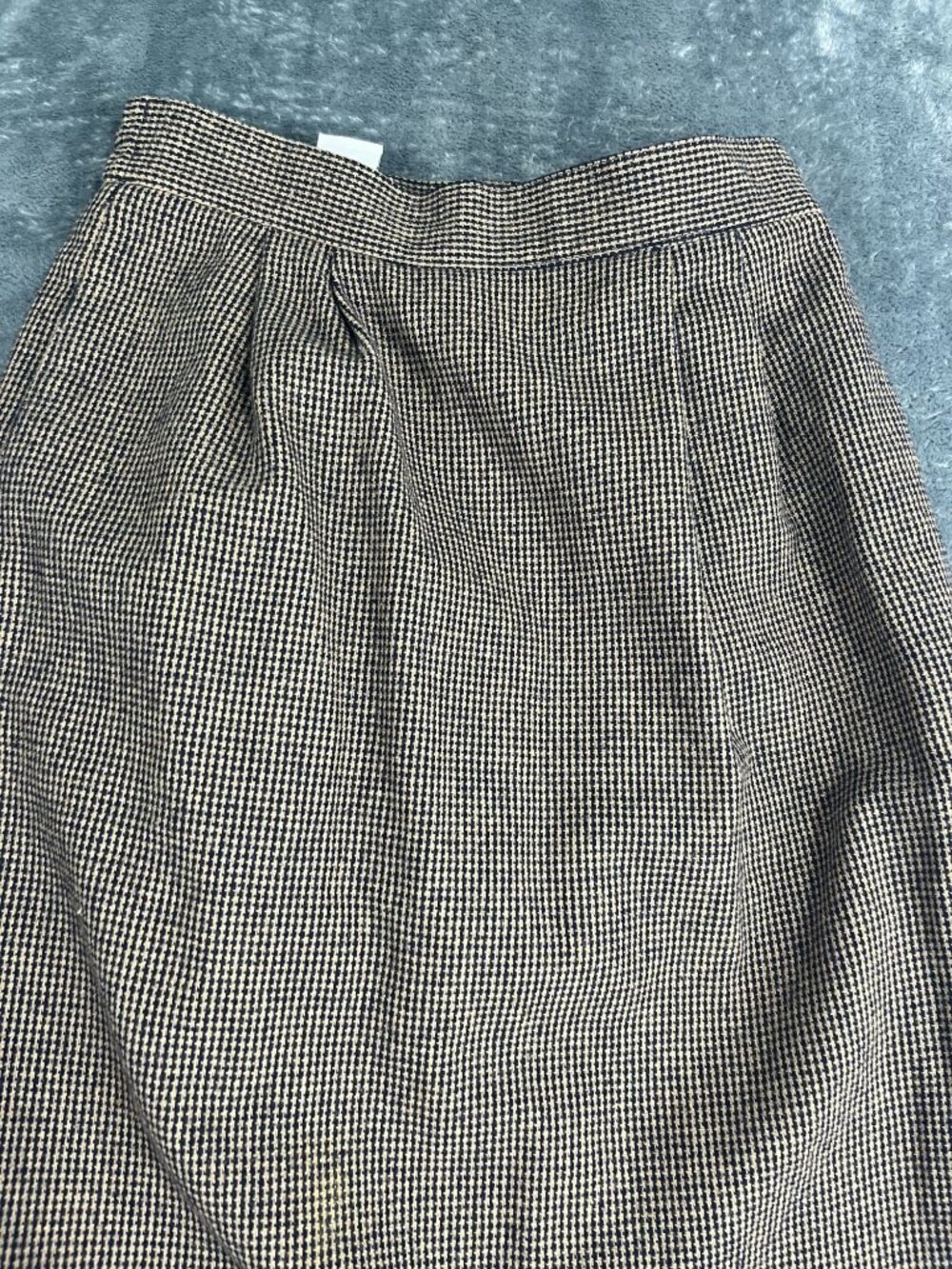 Leslie Fay Petite Houndstooth Pencil Skirt Size 6 Petite Black & Beige - Picture 4 of 10